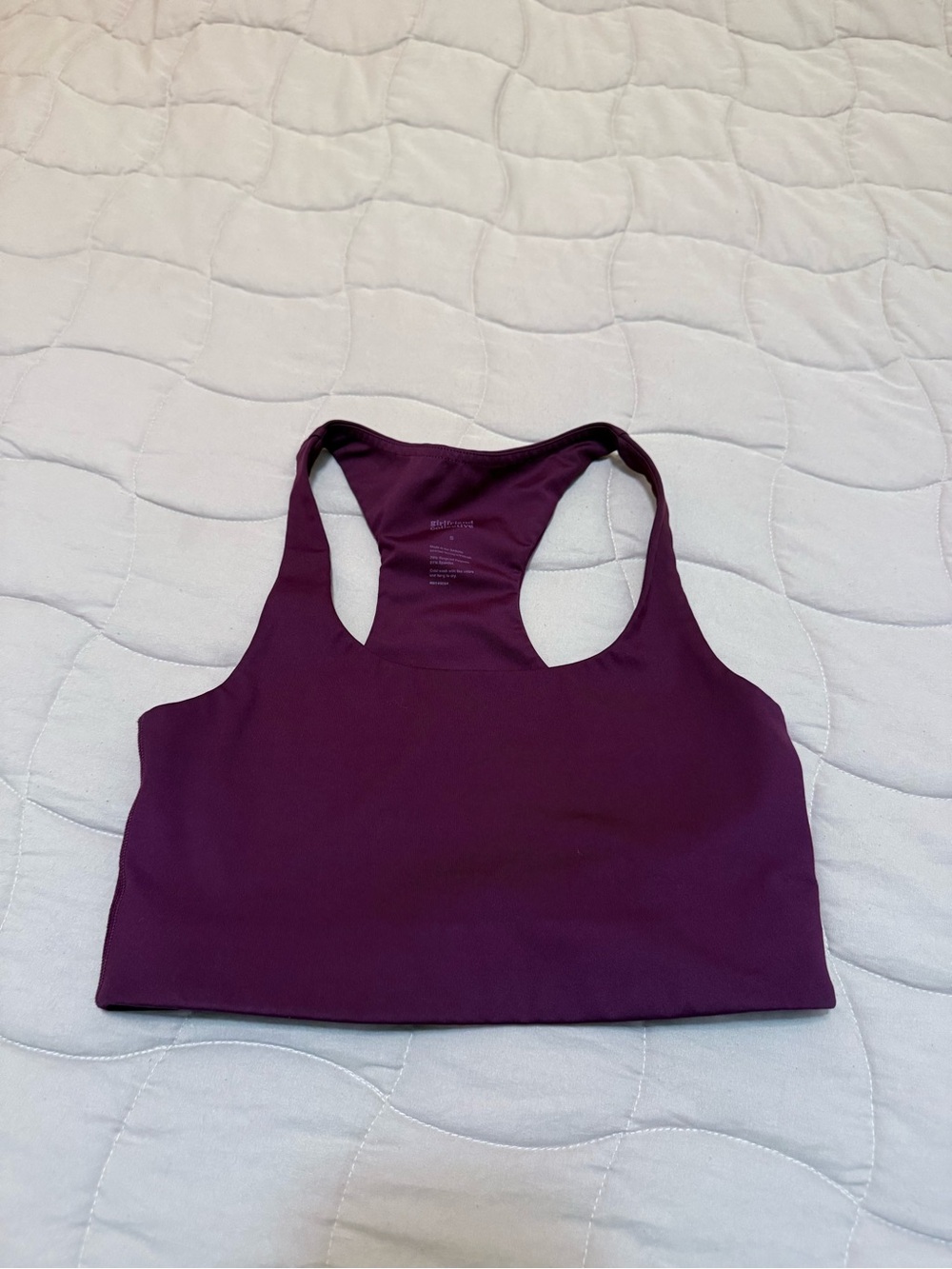 girlfriend collective Plum Racerback Sports Bra